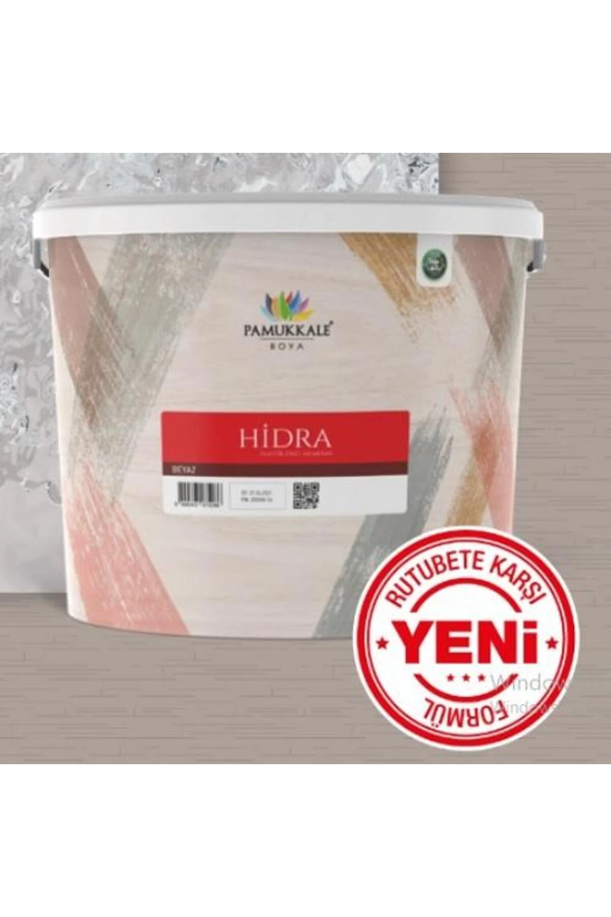 Hidra Elyaflı Likit Su Yalıtım Boyası 2.5 Lt Beyaz