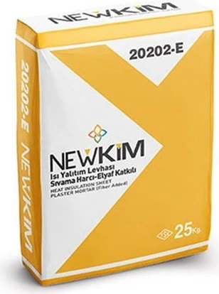 Isı Yalıtım Levha Sıva Harcı Elyaflı 25 Kg (Gri)