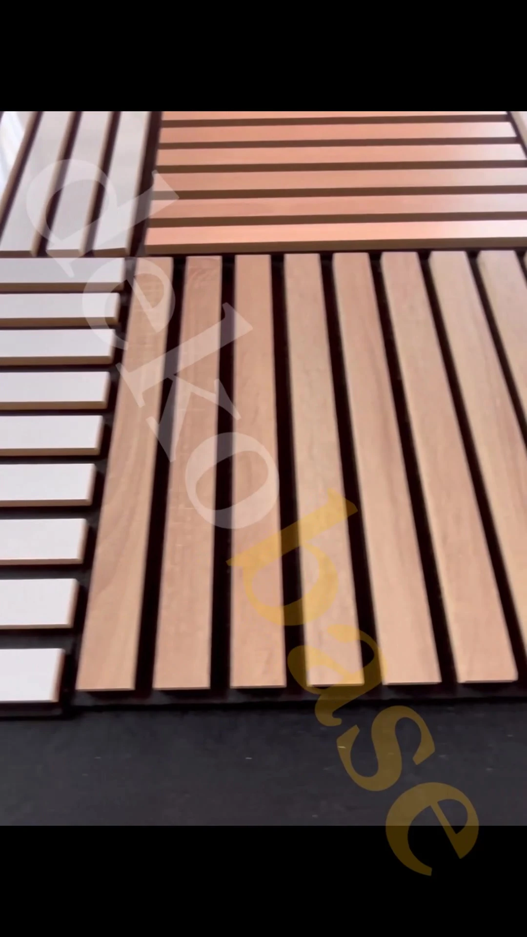 Antrasit 40x40cm Yeni Nesil Akustik Ahşap Duvar Paneli