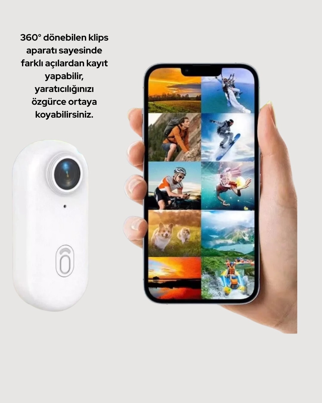 1080P Wifi Spor Kamerası Su Geçirmez Mini Aksiyon Kamera