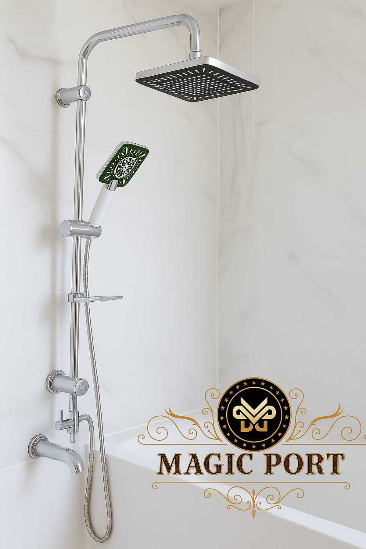 Robot Yağmurlama Tepe Duş Başlığı Seti  Lüx