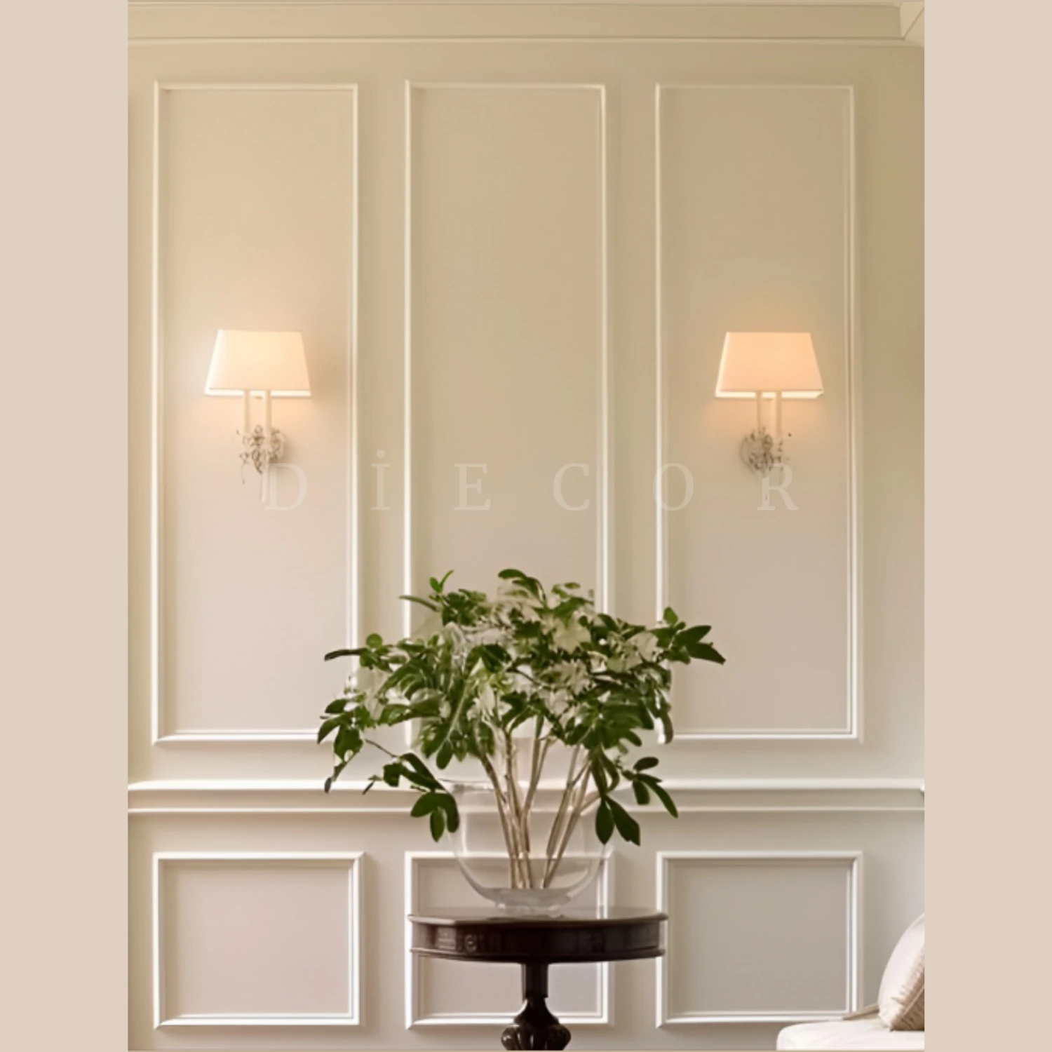 Dekoratif Boyanabilir 15 Adet 3 cm Eğimli Polistren Duvar Çıtası