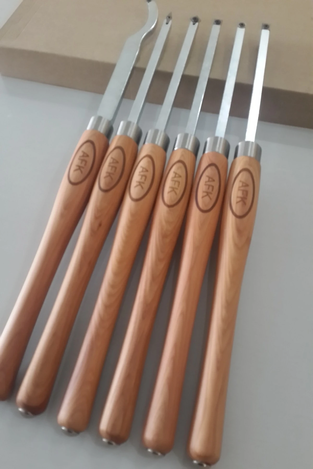 Ağaç Torna Makineleri İçin Yüksek Kalite Karbür Uçlu 6'LI Bıçak seti