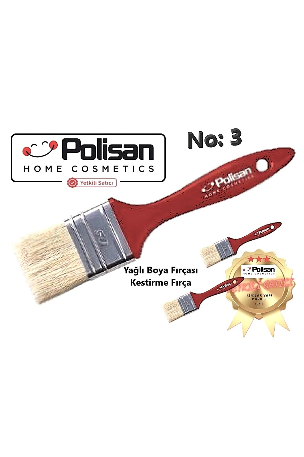 Kestirme Fırça No: 3 -yağlı Boya Ve Su Bazlı Boyalar Için