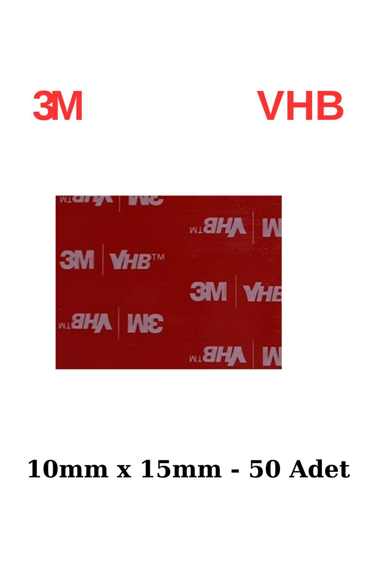 10x15x1mm Yedek Güçlü Çift Taraflı Vhb Bant Die Cut Kesim (50 ADET)