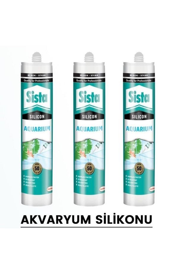 Sista Şeffaf Akvaryum Silikonu 310 Ml (3 Adet)