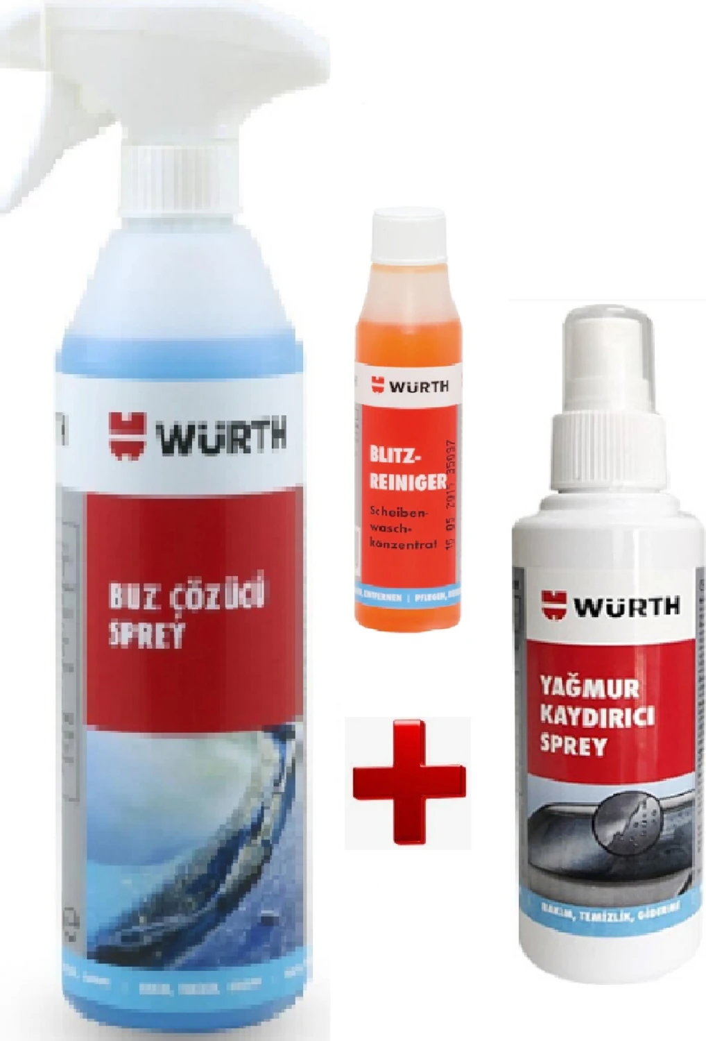 Buz Çözücü Sprey &  Yağmur Kaydırıcı Sprey &würth Konsantre Cam Sabunu