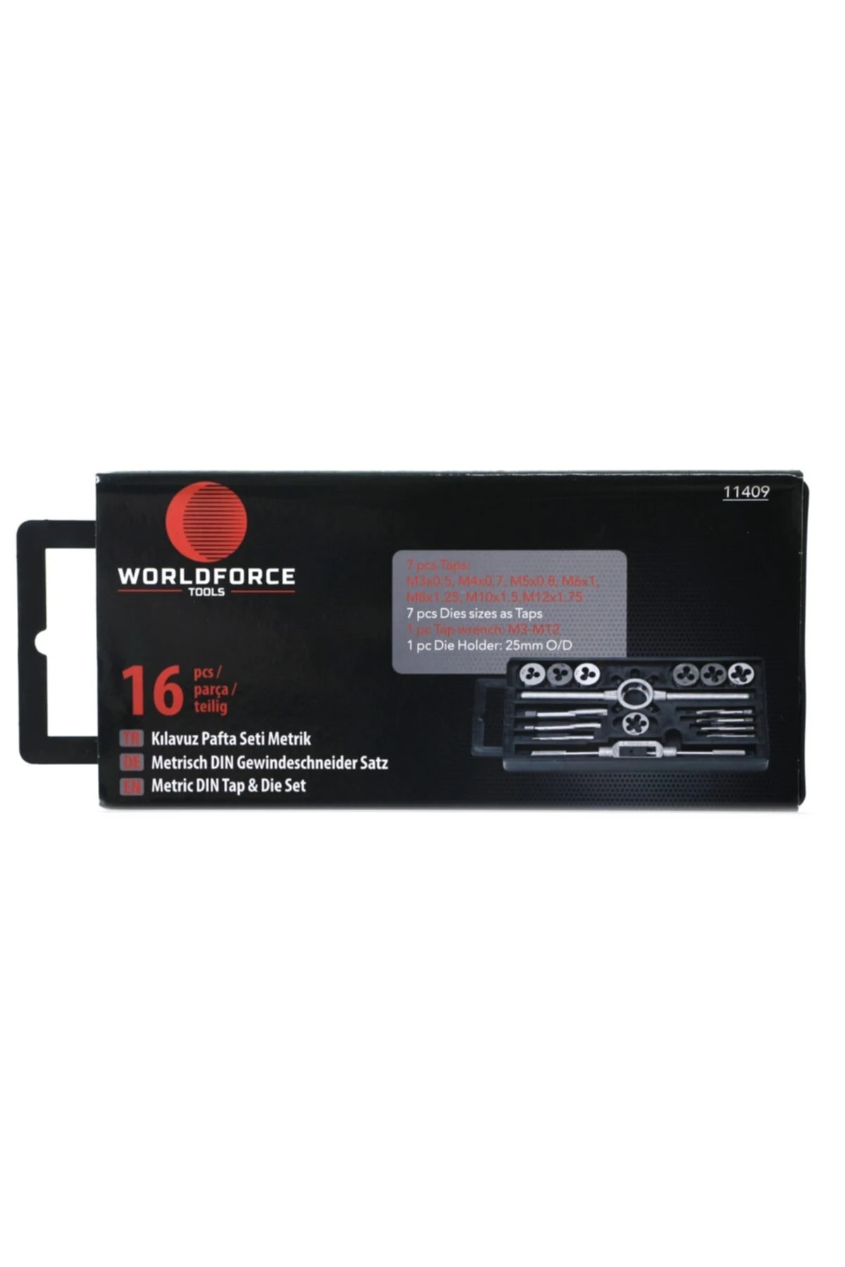 16 Parça Pafta Kılavuz Seti S2 Çelik Profesyonel