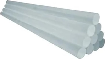 Şeffaf Sıcak Silikon Çubuğu Standart Kalın 11MM x 21.5cm – 10'lu Paket Çubuk Silikon