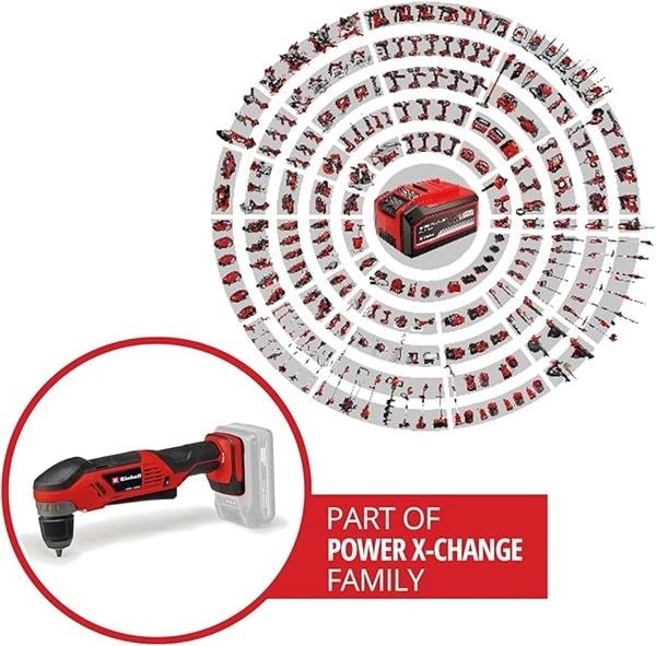 Akülü Açılı Vidalama Te-Ad 18 Li-Solo Power X-Change (18 V, 45 Nm, 10 mm Hızlı Sıkma