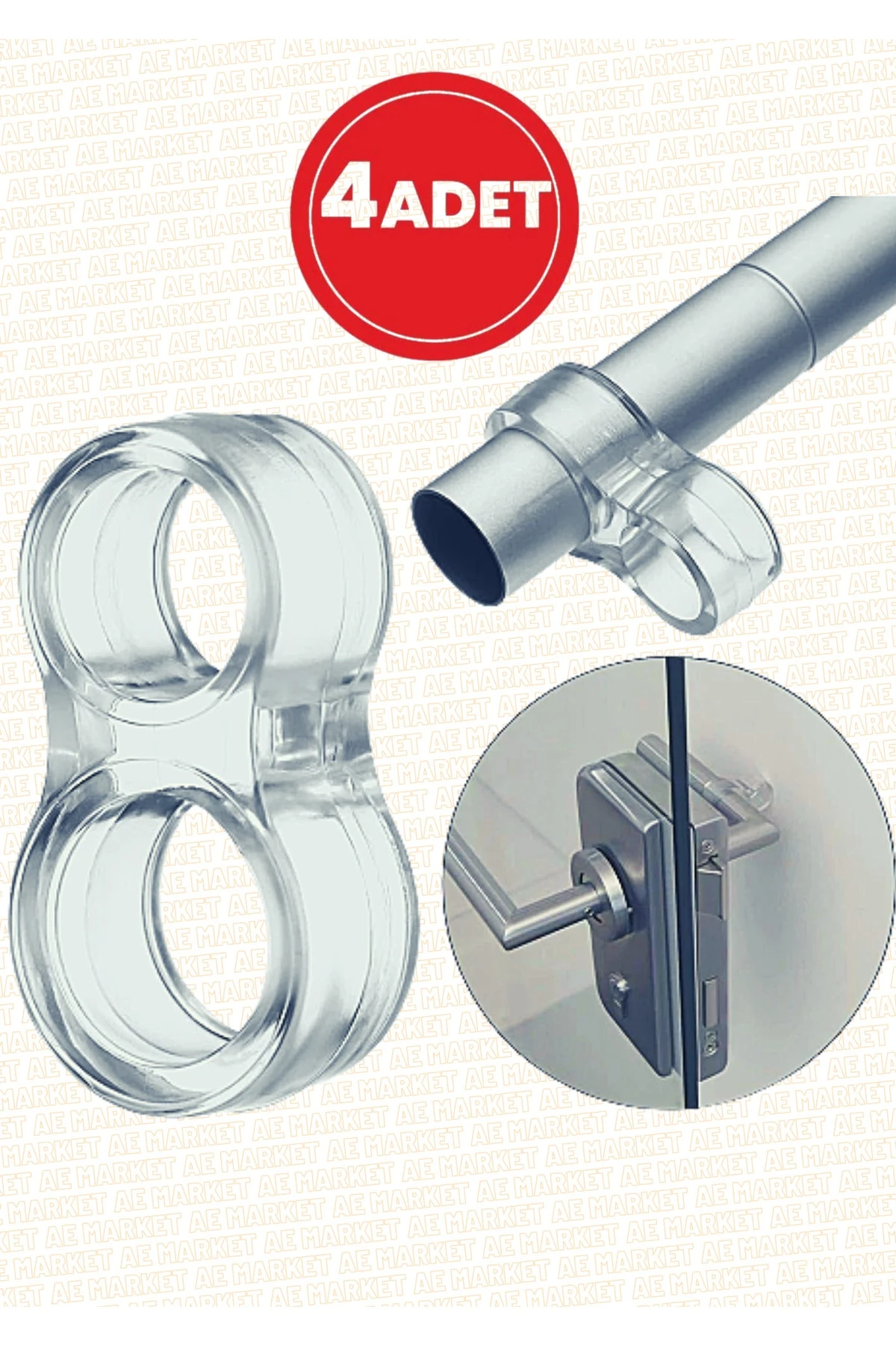 Şeffaf Silikon Kapı Pencere Kolu Stoperi Kapı Pencere Tamponu Duvar Koruyucu Kapı Pencere Durdurucu