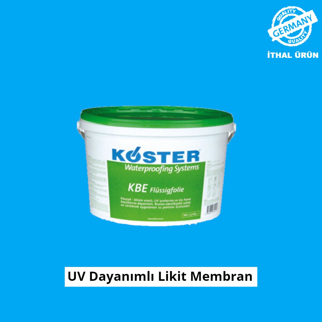 Kbe Flüssigfolie - 5 kg - Bitüm-Kauçuk Esaslı, Uv Dayanımlı Membran