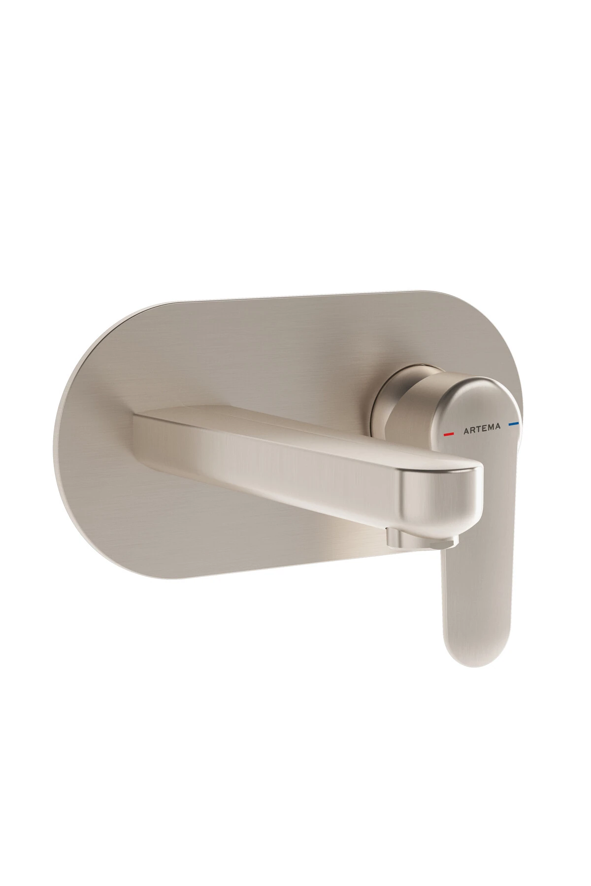 Root Round A4272134 Ankastre Lavabo Bataryası, Sıva Üstü, Fırçalı Nikel