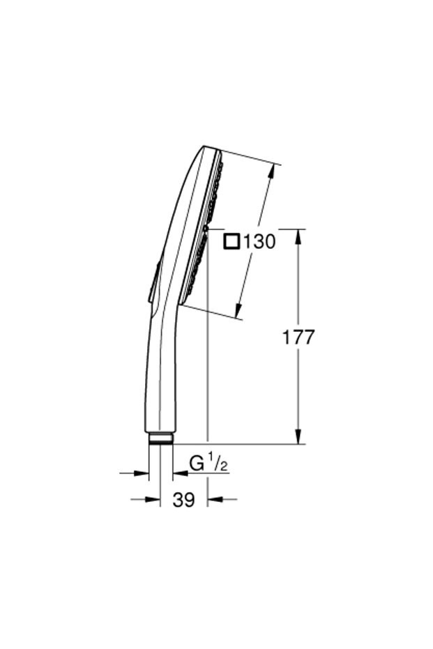 Rainshower Smartactive 130 Cube El Duşu 3 Akışlı - 26582A00