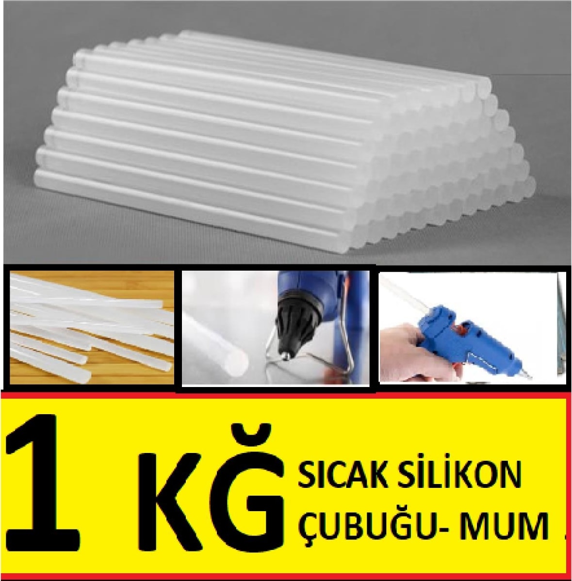 Sıcak Silikon Mum Kalın Boy 35'li li