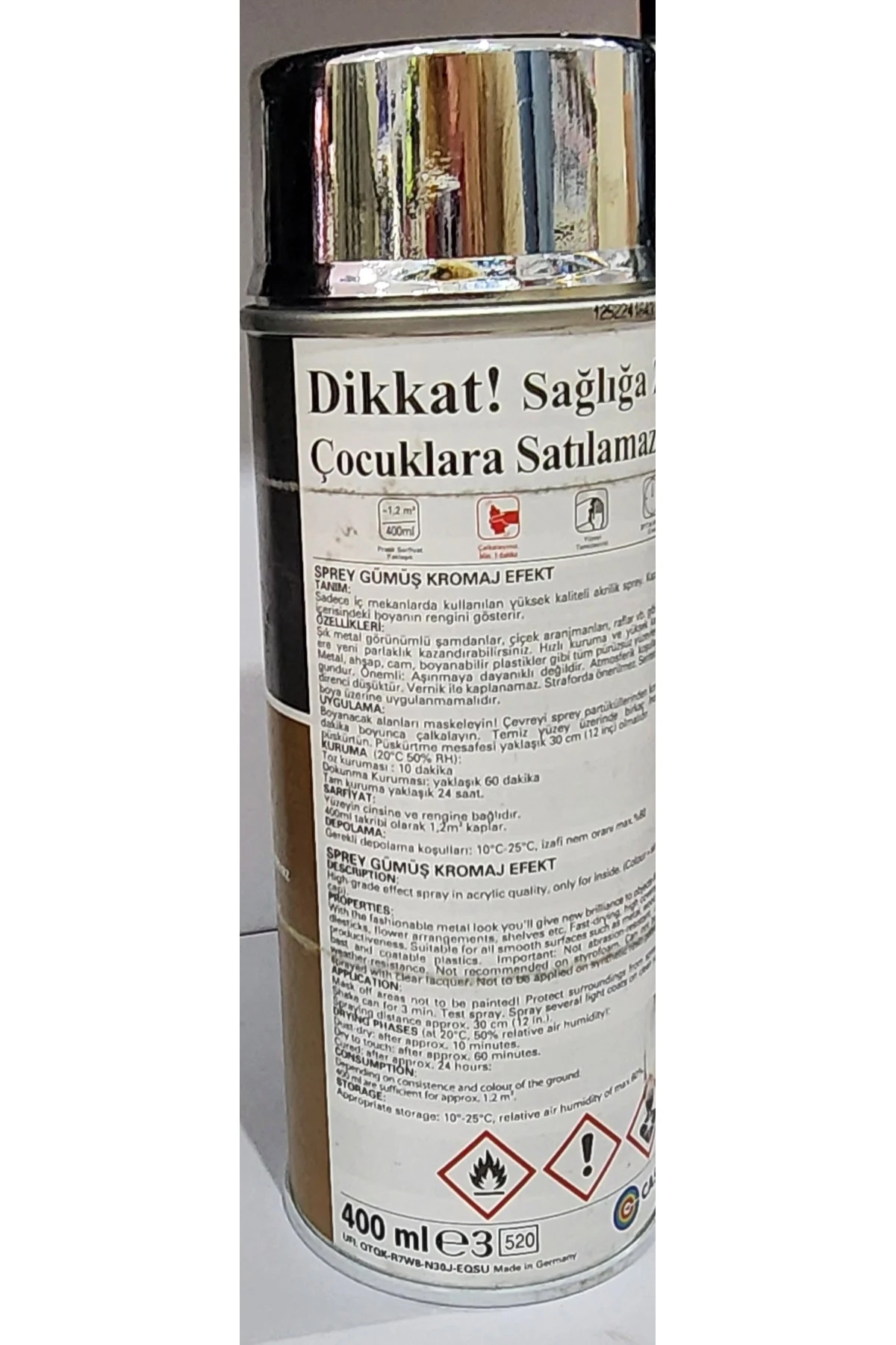 SPREY BOYA GÜMÜŞ KROMAJ EFECT 400 ml