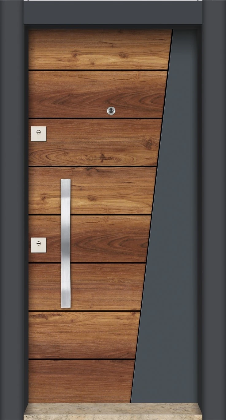 MN-1105 Lüx Saruhan Antrasit Çelik Kapı