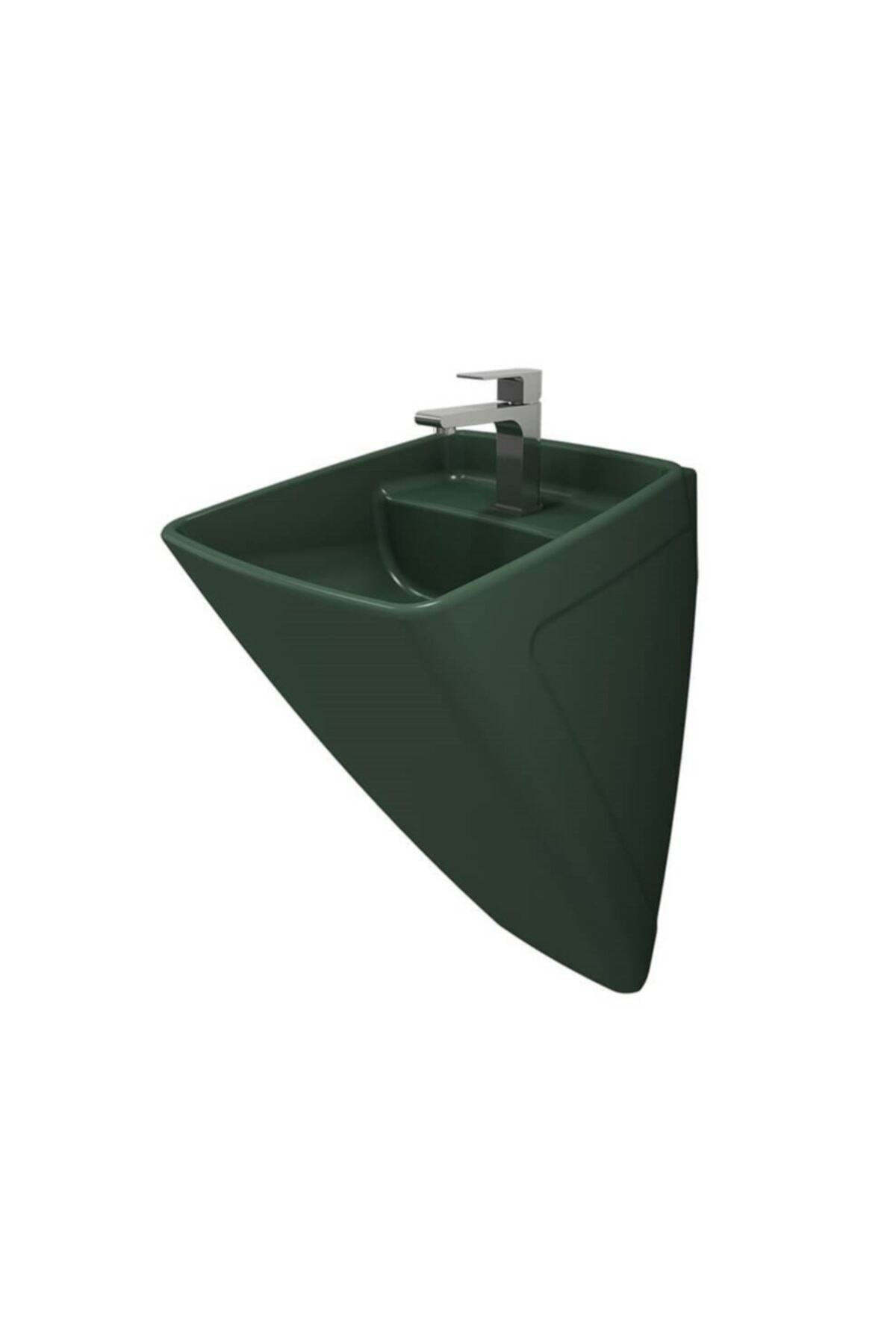 Firenze Asma Monoblok Lavabo, 48 Cm, Mat Yeşil 1082-027-0126