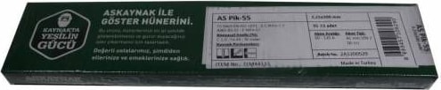 ASKAYNAK  As Pik 55 Döküm Pik Demir Kaynak Elektrodu 3,25 mm 30 cm 5 Adet