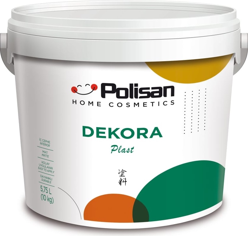 POLİSAN Dekora Plastik Mat Beyaz İç Cephe Boyası