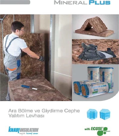 Mineral Plus Taş Yünü Ara Bölme Yalıtım Levhası 5cm 20 Adet
