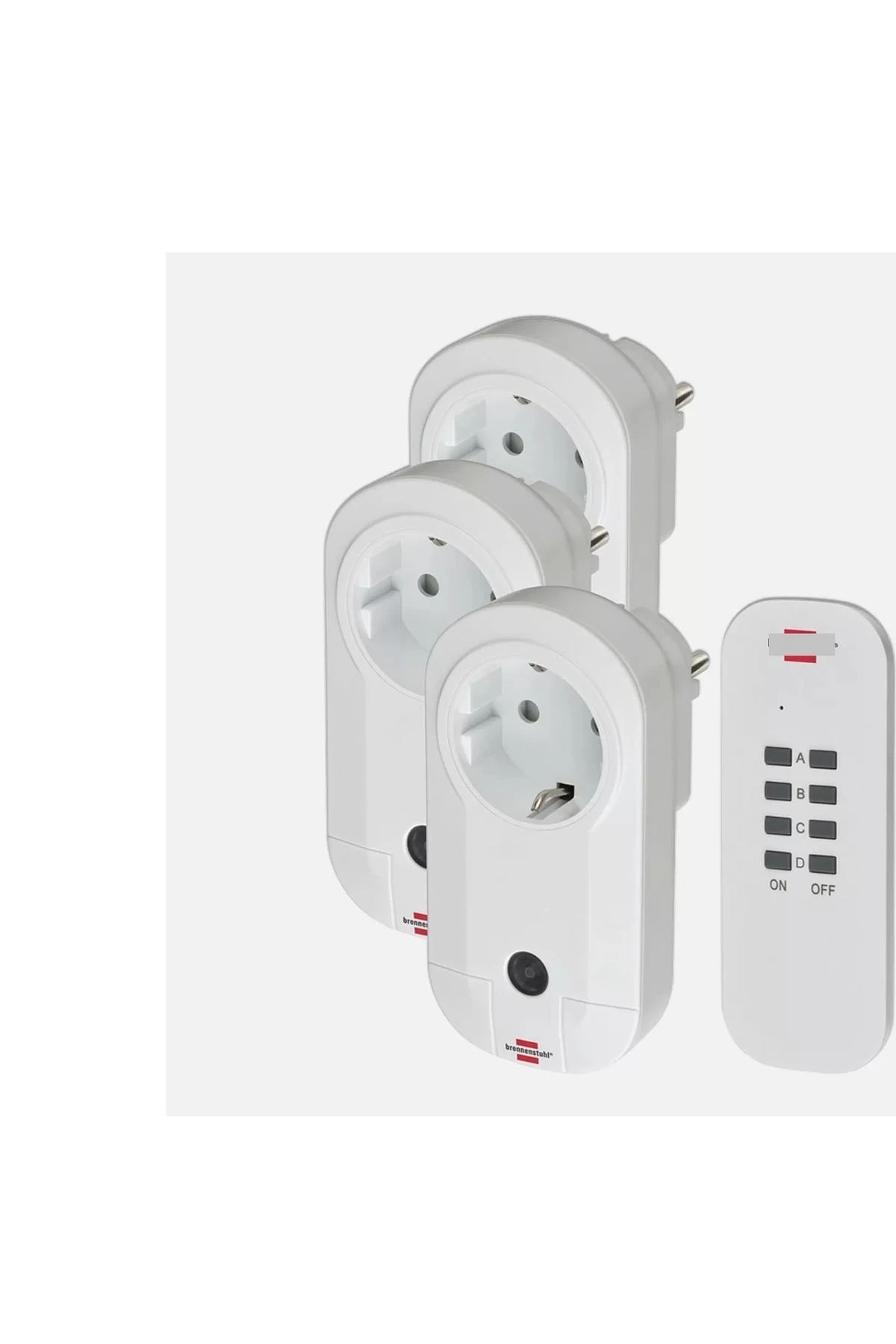 Comfort 3'lü Ev Ofis Tipi Uzaktan Kumandalı Priz Set Brennenstuhl Çocuk Korumalı Priz