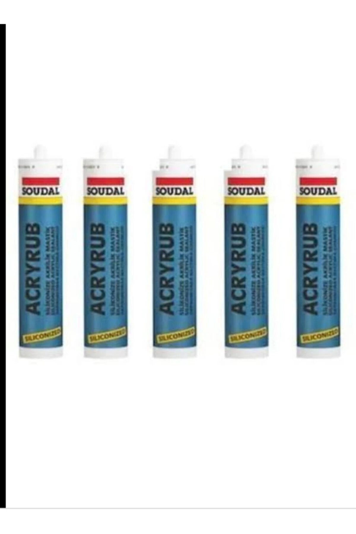 Silikonize Mastik 500gr Beyaz 5 Adet