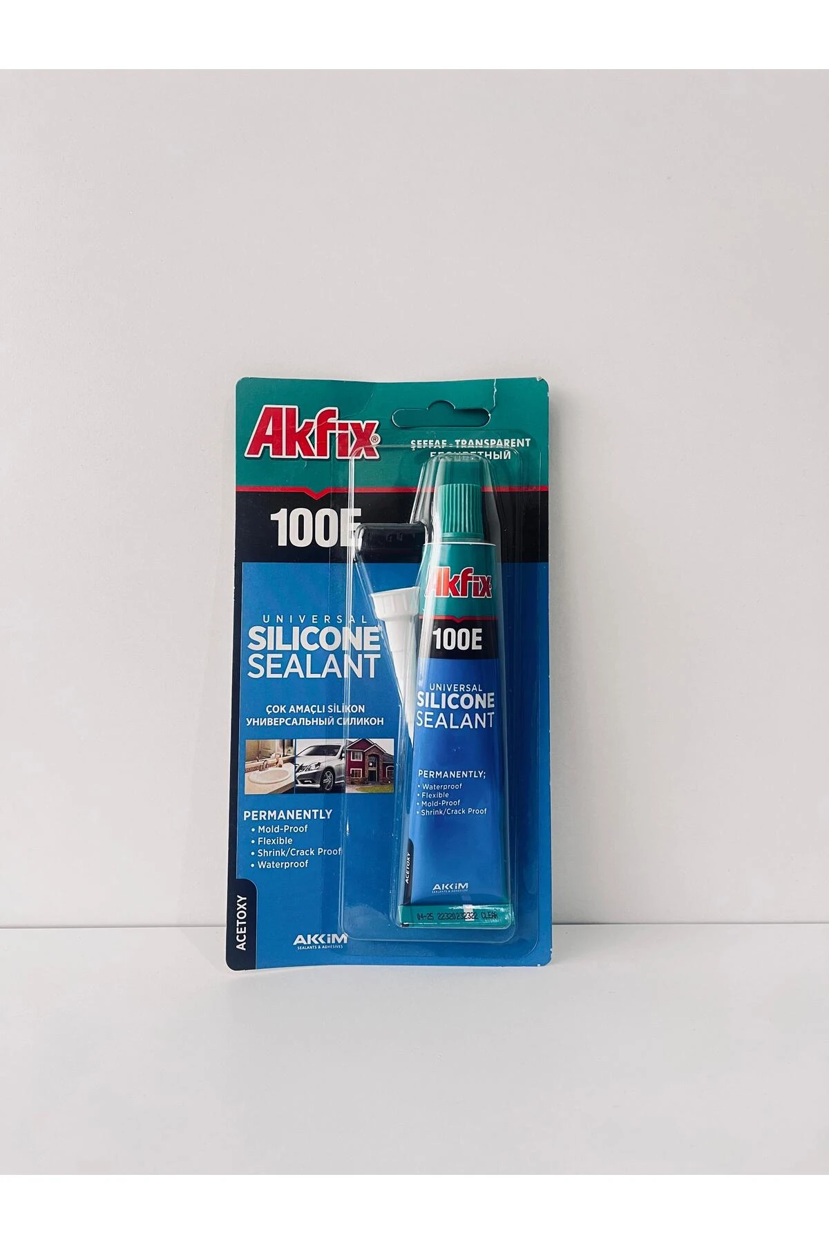 AKFİX TÜP SİLİKON YAPIŞTIRICI ŞEFFAF