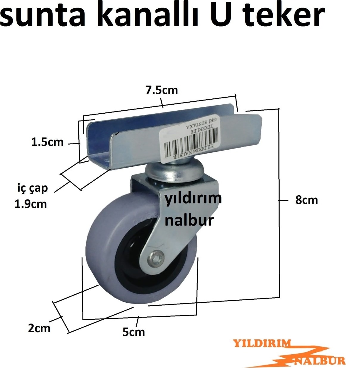 Sehpa Tekerleği 4 Adet Masa Tekerleği Sunta Kanallı Uzun Tip Tekerlek