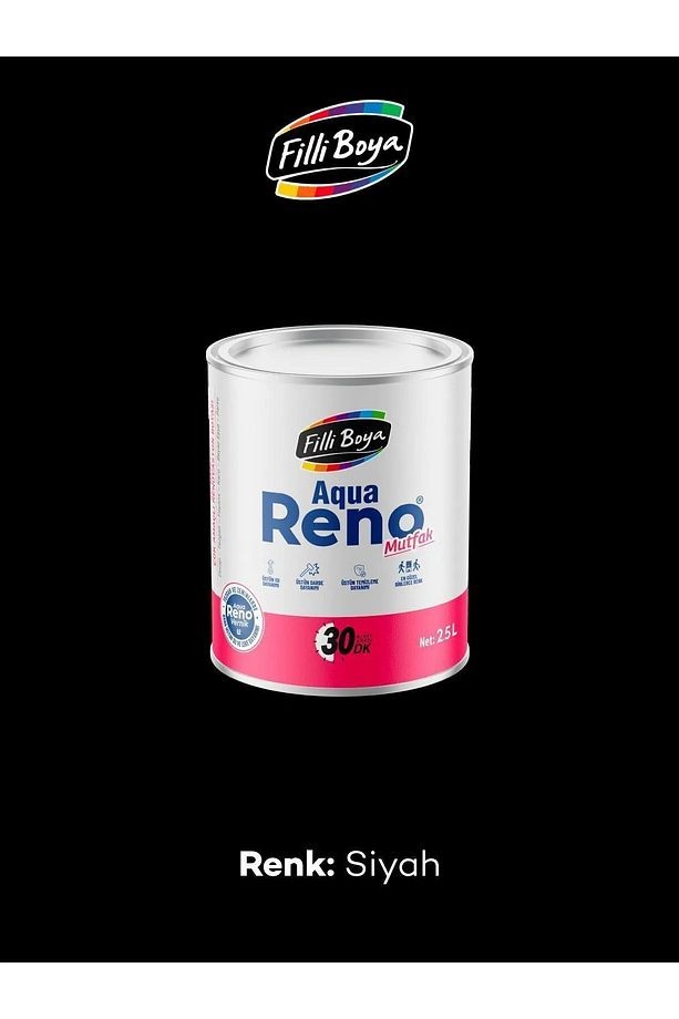 Filli Aqua Reno Mutfak 2,5 Lt - Siyah