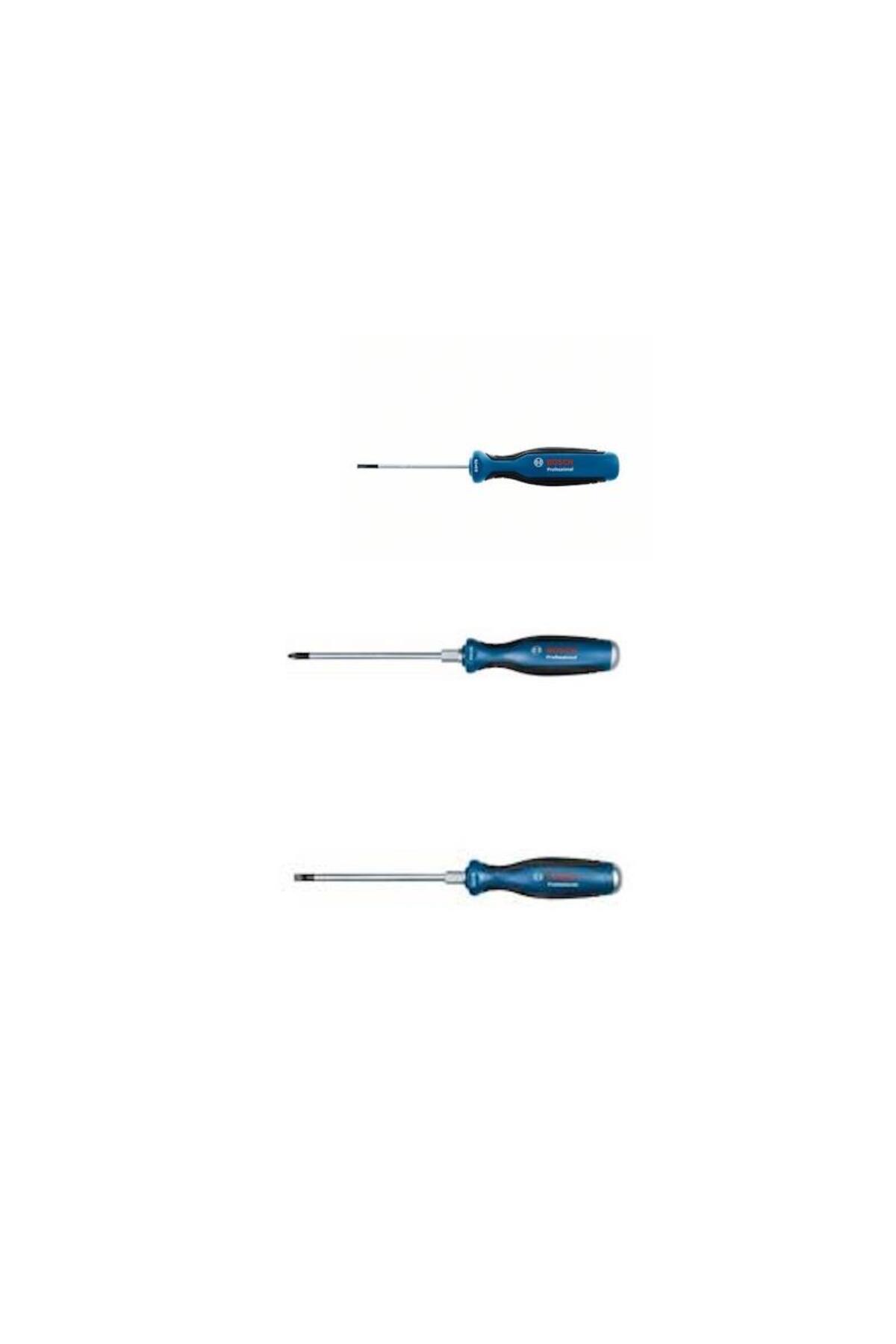 BOSCH 3 parça tornavida seti PH2 & SL6.5 & SL3.5