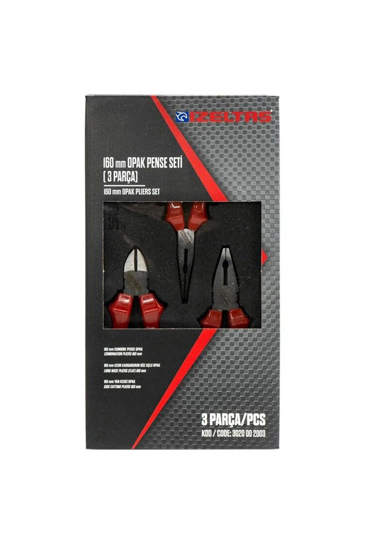 3020002003 160mm Opak Pense Seti 3 Parça