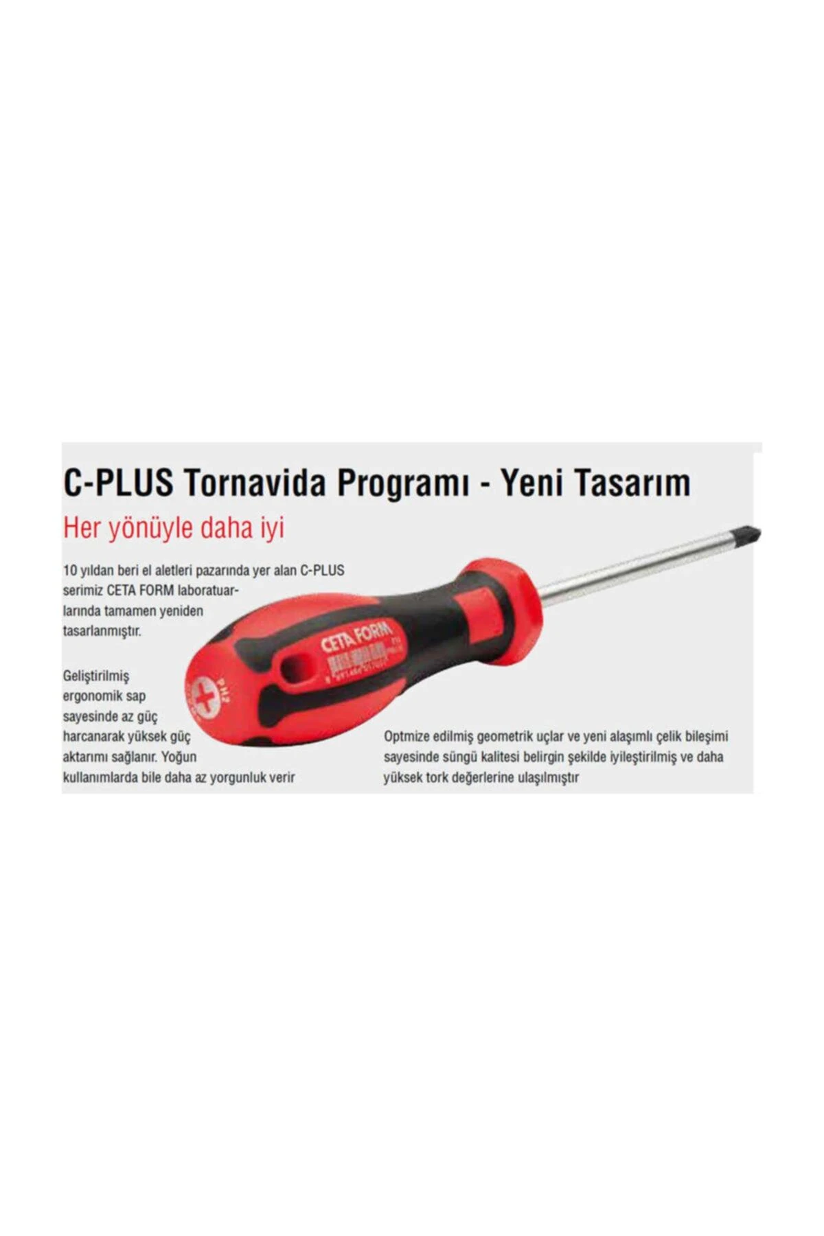 C-Plus Torx Uçlu Tornavida T27X115 mm - F18-027-115