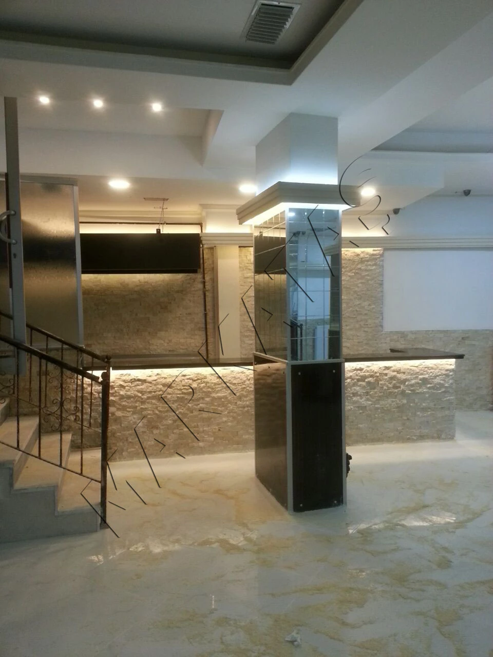 5X10 Fileli Rustik Traverten Patlatma Taş Denizli