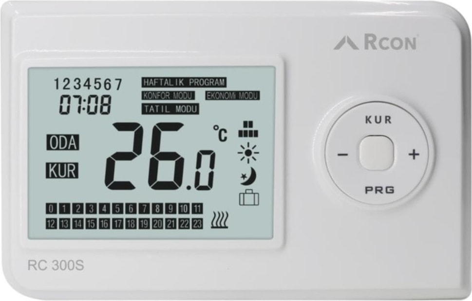 Rc 300S Dijital Kablosuz Haftalık Programlı Oda Termostat Rc