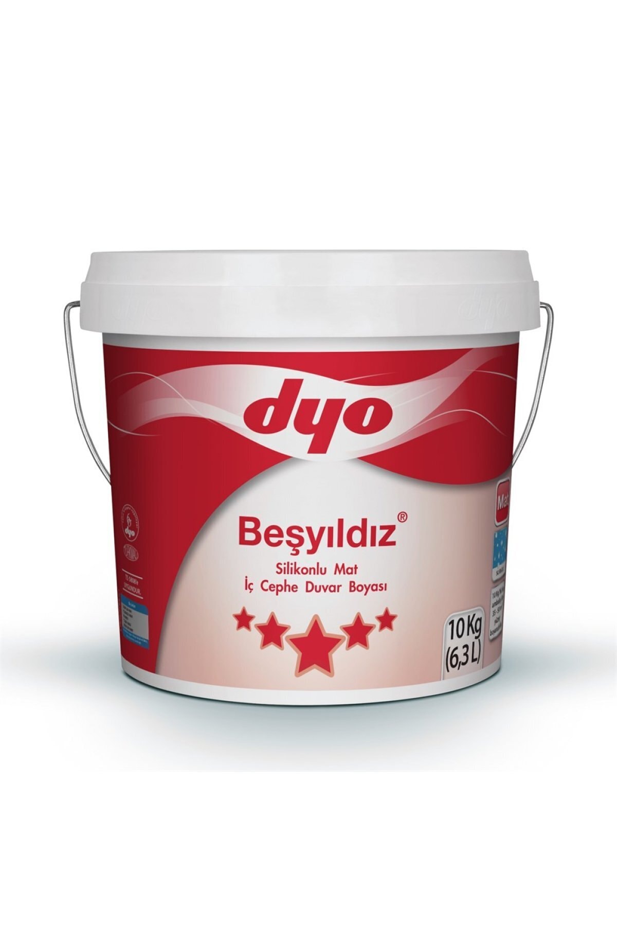 Beşyıldız Silikonlu Mat Iç Cephe Duvar Boyası 10 Kg (tüm Renkler)