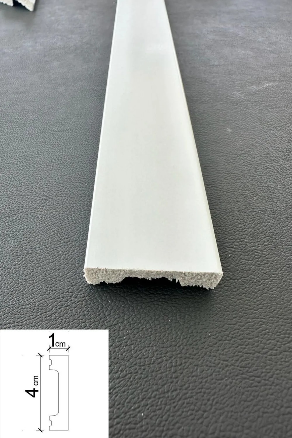 Dekoratif Boyanabilir 15 Adet 4 cm Düz Polistren Duvar Çıtası