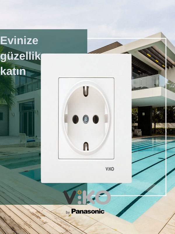 Karre Beyaz Topraklı Priz (Çerceve Dahil) Sıvaaltı