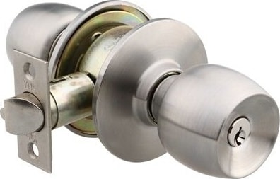 Saten Topuzlu Kilit Anahtarlı Model 60-70 mm Ayarlı, hotel, motel, wc kapı