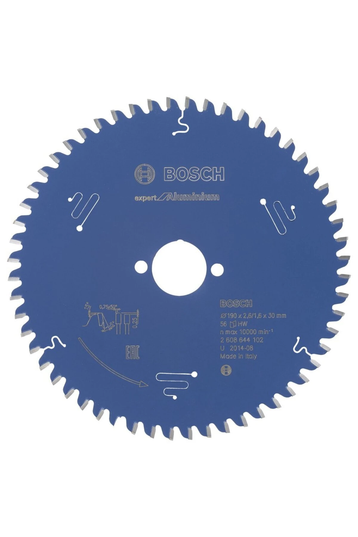 - Expert Serisi Alüminyum Için Daire Testere Bıçağı 190*30 Mm 56 Diş