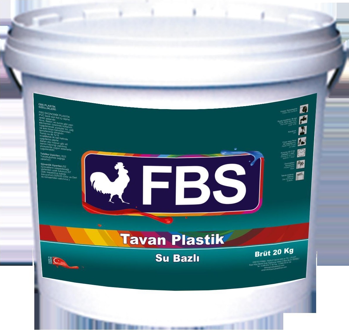 Fbs Tavan Boyası 10 Kg Beyaz