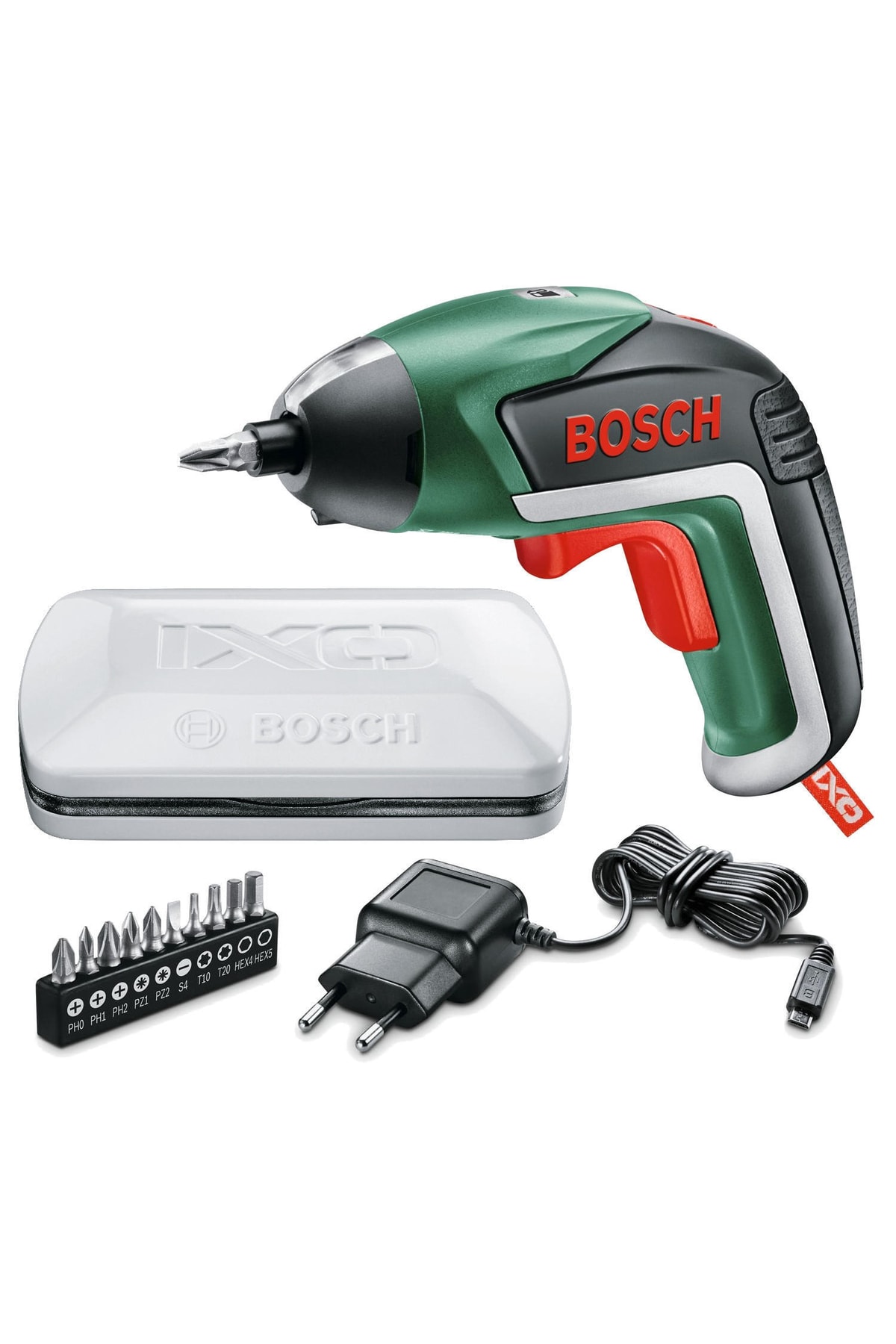 BOSCH Ixo V 3,6 V Akülü Şarjlı Tornavida Saklama Kutulu Şarjlı Matkap + 30 Cm Esnek Uzatma Ucu
