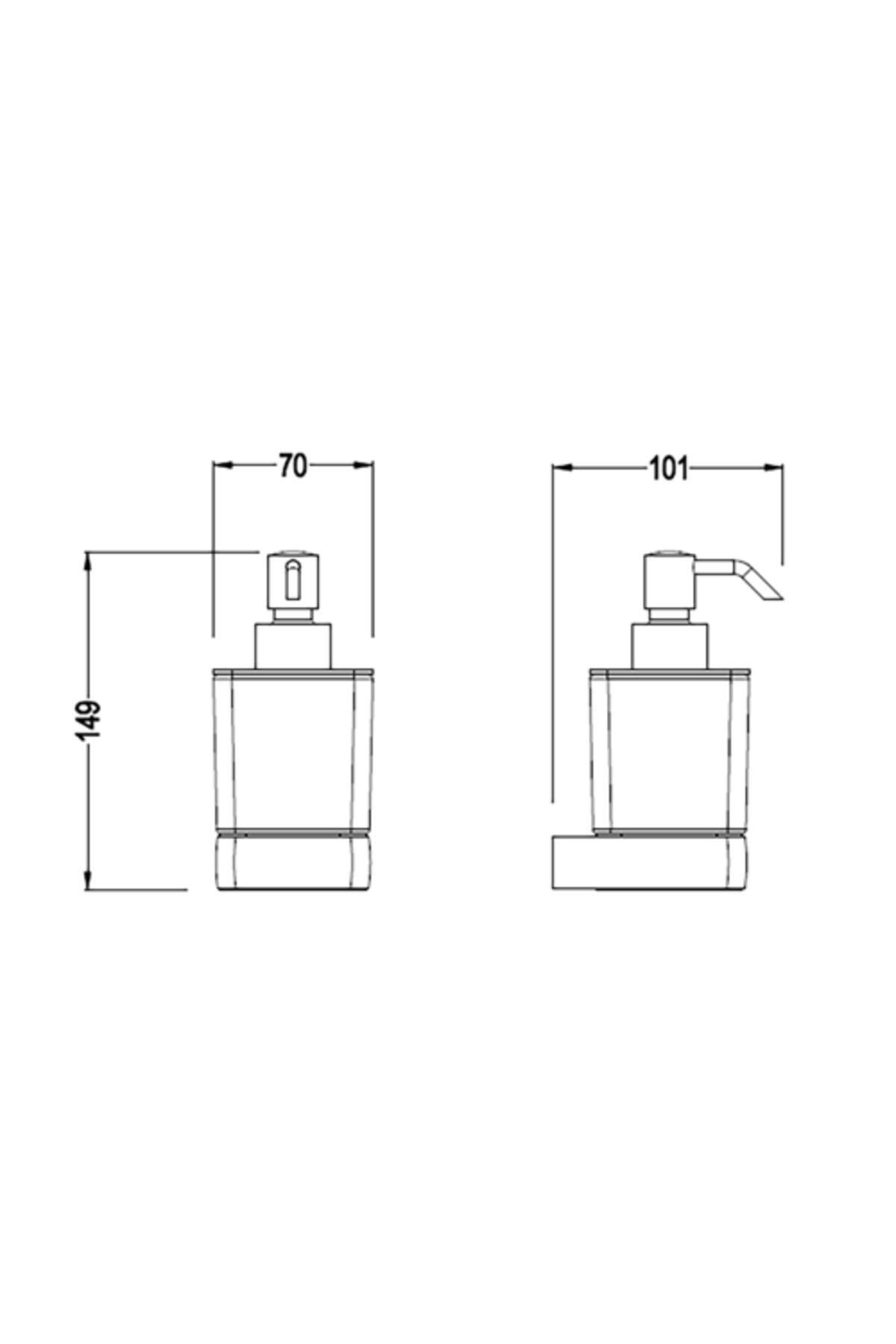 Verona Sıvı Sabunluk Krom 3004-0012