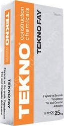 Teknofay Beyaz Seramik Fayans Yapıştırıcı 25 kg