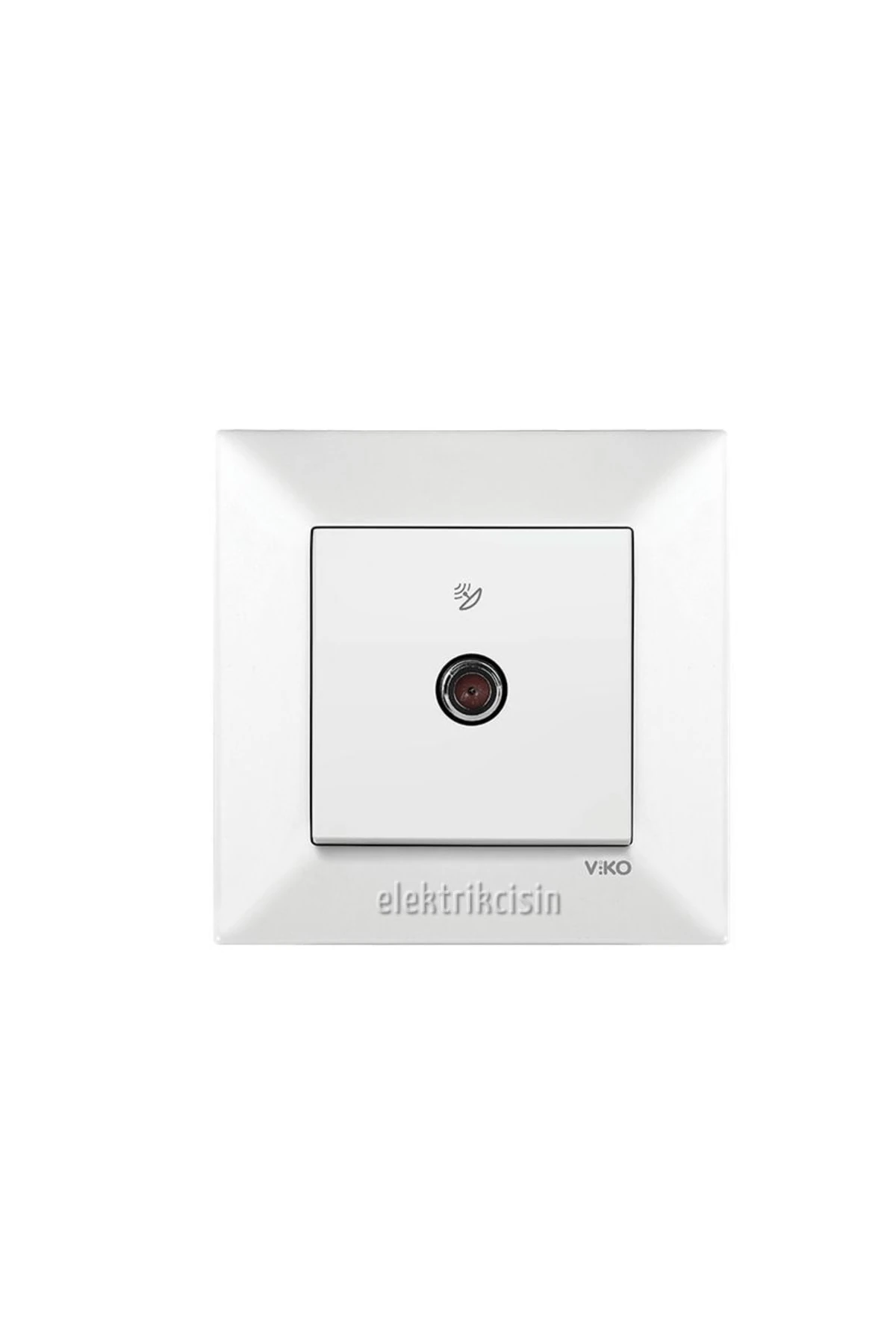 Meridian Beyaz Uydu Prizi F Konnektörlü (sonlu) (çerçeve Hariç) 5 Adet