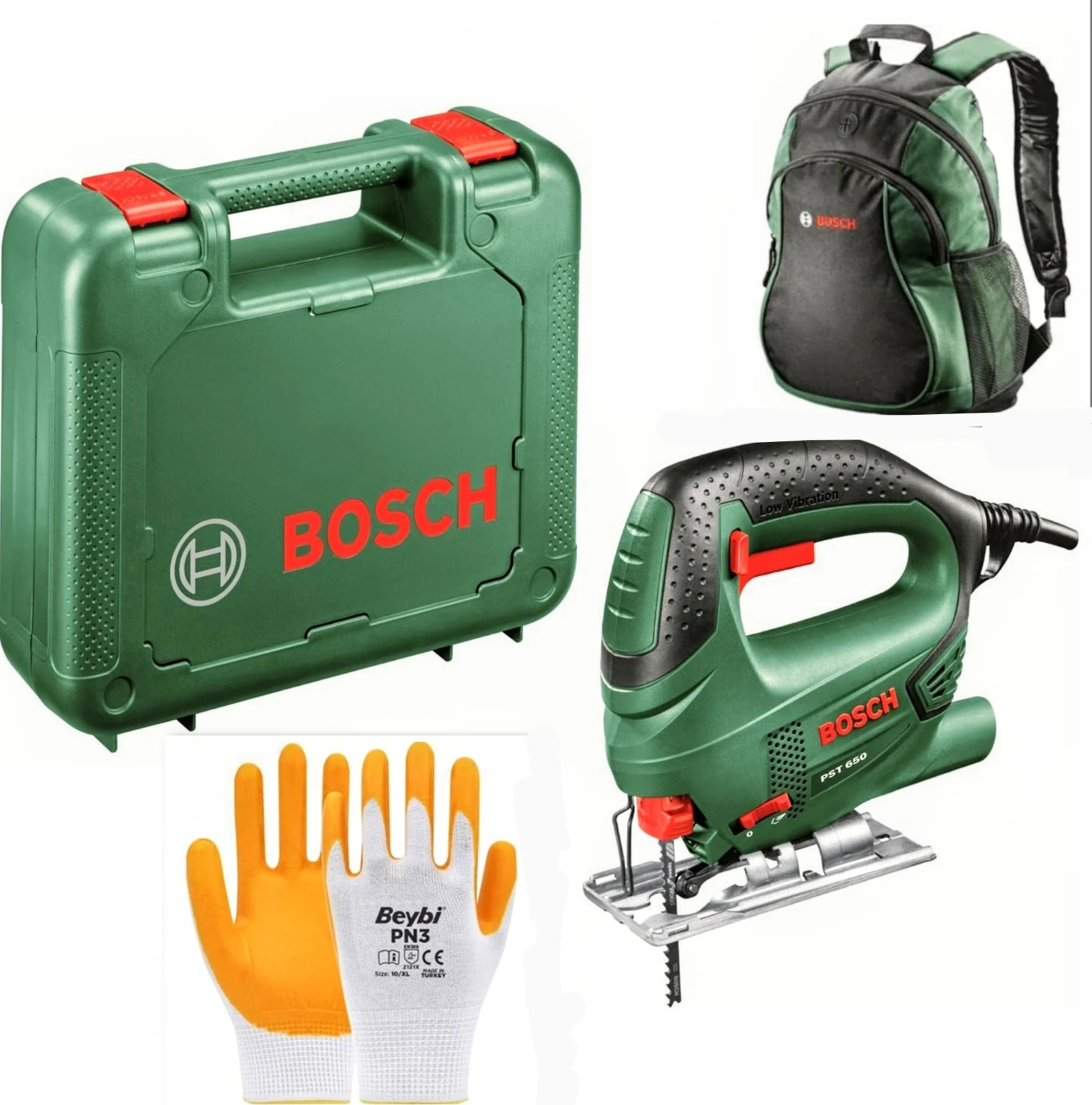 Pst 650 Dekupaj Testere ,  Sırt Çantalsı ve Eldiven