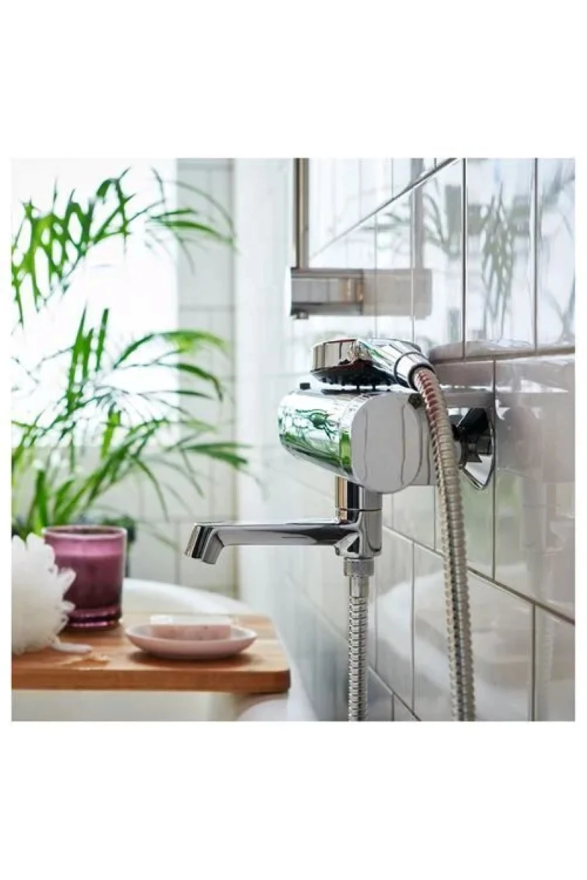 Duş Hortumu KOLSJÖN duş spirali, krom kaplama