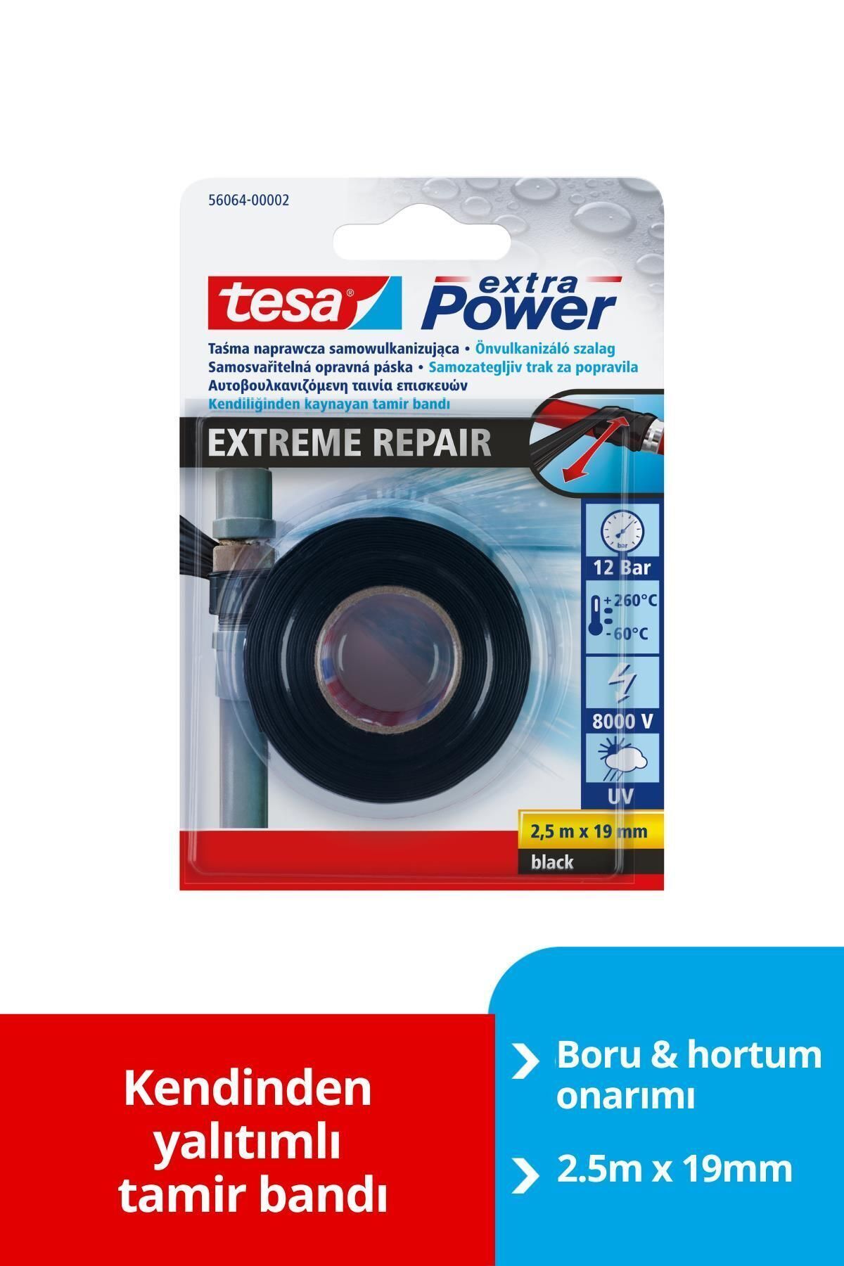 Extreme Repair Kendilinden Kaynayan Silikon Tamir Bandı, Siyah