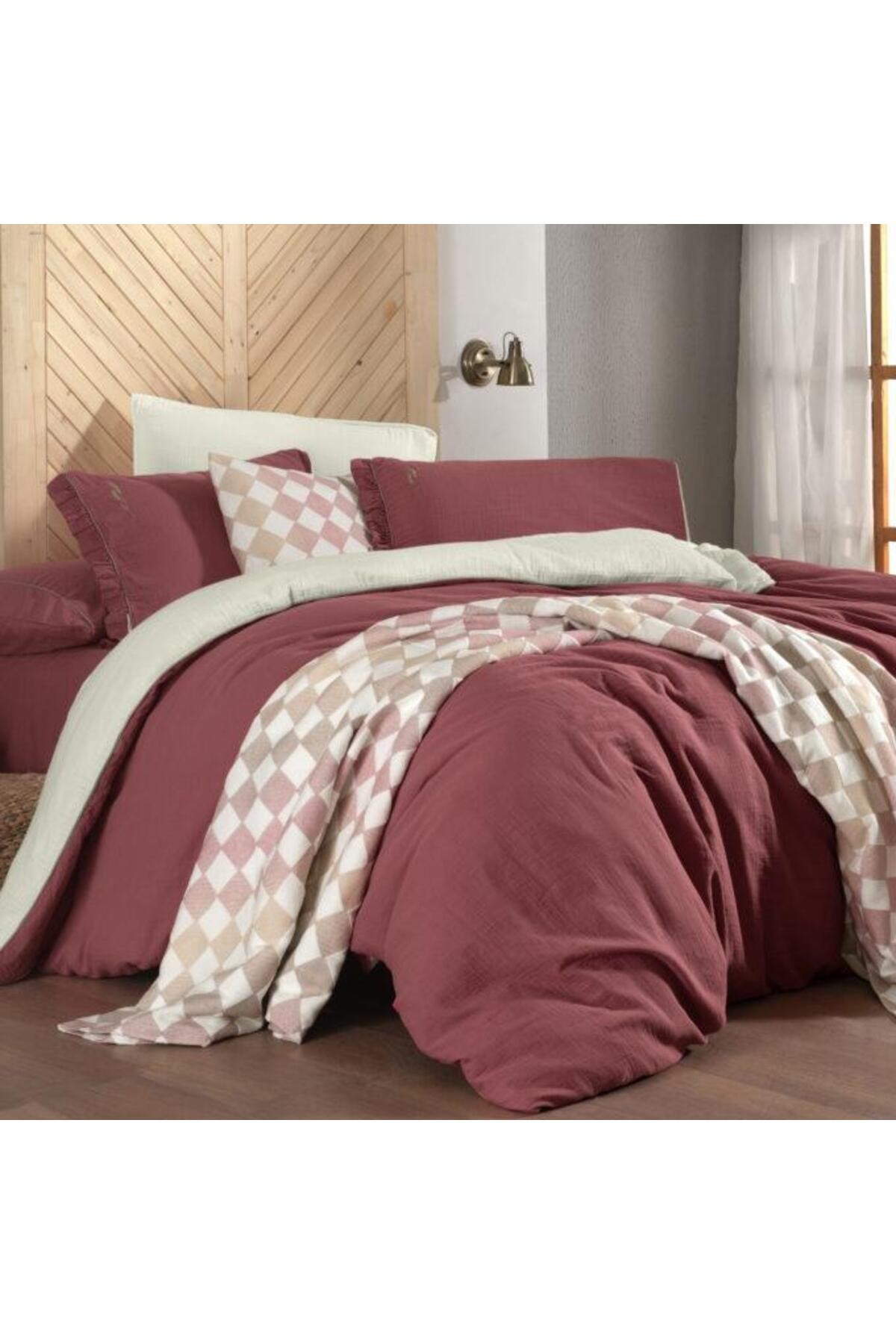 Mood Comfort  Kenyon Tek Kişilik Nevresim Takımı Pembe