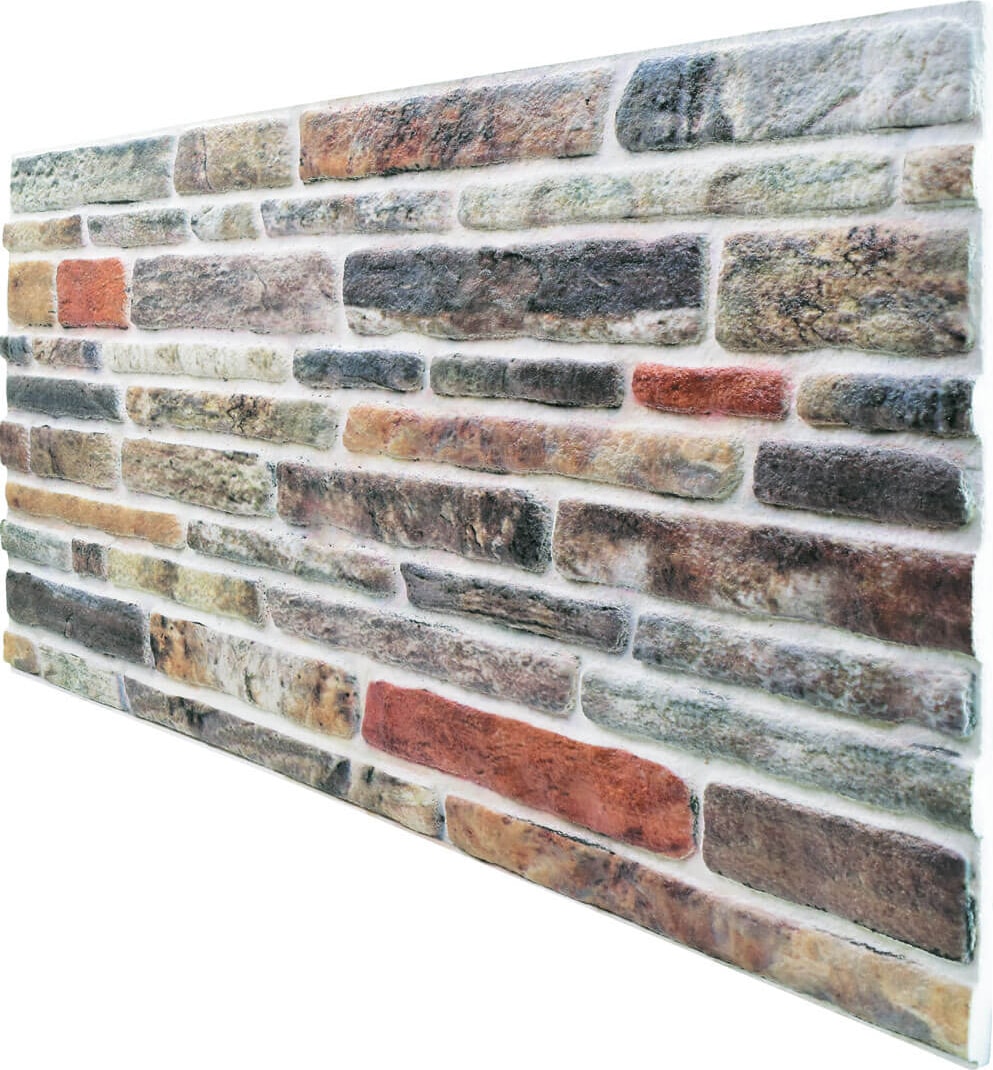 5 Adet (2,5m2) Kesme Taş Desenli 3 Boyutlu Renkli Strafor Köpük Duvar Kaplama Paneli (KS-414)